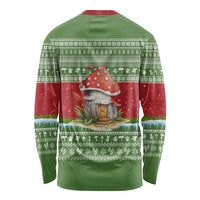 Christmas Mushroom House Long Sleeve Shirt Xmas Holiday Patterns - Wonder Print Shop