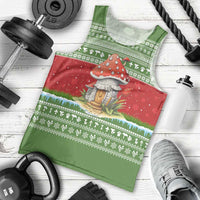 Christmas Mushroom House Men Tank Top Xmas Holiday Patterns - Wonder Print Shop