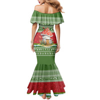 Christmas Mushroom House Mermaid Dress Xmas Holiday Patterns - Wonder Print Shop