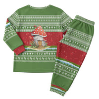 Christmas Mushroom House Christmas Pajama Set Xmas Holiday Patterns - Wonder Print Shop