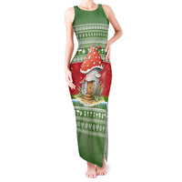 Christmas Mushroom House Tank Maxi Dress Xmas Holiday Patterns - Wonder Print Shop