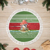 Christmas Mushroom House Tree Skirt Xmas Holiday Patterns - Wonder Print Shop