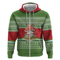 Christmas Mushroom House Zip Hoodie Xmas Holiday Patterns - Wonder Print Shop
