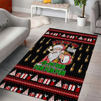 Santa Claus Christmas Area Rug Xmas Holiday Patterns - Wonder Print Shop