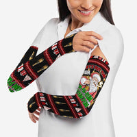 Santa Claus Christmas Arm Sleeves Xmas Holiday Patterns - Wonder Print Shop