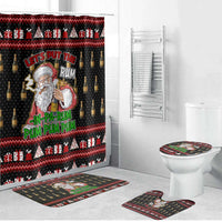 Santa Claus Christmas Bathroom Set Xmas Holiday Patterns - Wonder Print Shop