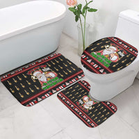 Santa Claus Christmas Bathroom Set Xmas Holiday Patterns - Wonder Print Shop
