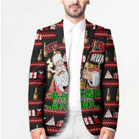 Santa Claus Christmas Blazer Xmas Holiday Patterns - Wonder Print Shop