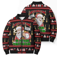 Santa Claus Christmas Bomber Puffer Jacket Xmas Holiday Patterns - Wonder Print Shop