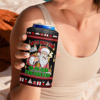 Santa Claus Christmas 4 in 1 Can Cooler Tumbler Xmas Holiday Patterns - Wonder Print Shop
