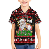 Santa Claus Christmas Family Matching Long Sleeve Bodycon Dress and Hawaiian Shirt Xmas Holiday Patterns - Wonder Print Shop