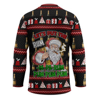 Santa Claus Christmas Hockey Jersey Xmas Holiday Patterns - Wonder Print Shop