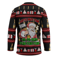 Santa Claus Christmas Hockey Jersey Xmas Holiday Patterns - Wonder Print Shop