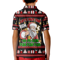 Santa Claus Christmas Kid Polo Shirt Xmas Holiday Patterns - Wonder Print Shop