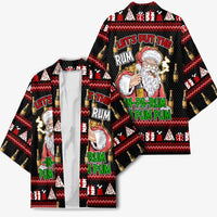 Santa Claus Christmas Kimono Xmas Holiday Patterns - Wonder Print Shop