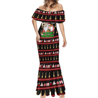 Santa Claus Christmas Mermaid Dress Xmas Holiday Patterns - Wonder Print Shop