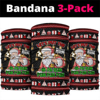 Santa Claus Christmas Neck Gaiter Xmas Holiday Patterns - Wonder Print Shop