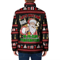 Santa Claus Christmas Padded Jacket Xmas Holiday Patterns - Wonder Print Shop