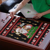 Santa Claus Christmas Puzzle Xmas Holiday Patterns - Wonder Print Shop