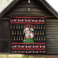 Santa Claus Christmas Quilt Xmas Holiday Patterns - Wonder Print Shop