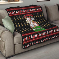 Santa Claus Christmas Quilt Xmas Holiday Patterns - Wonder Print Shop