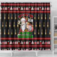 Santa Claus Christmas Shower Curtain Xmas Holiday Patterns - Wonder Print Shop