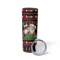 Santa Claus Christmas Skinny Tumbler Xmas Holiday Patterns - Wonder Print Shop