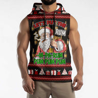 Santa Claus Christmas Sleeveless Hoodie Xmas Holiday Patterns - Wonder Print Shop