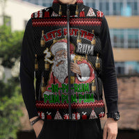 Santa Claus Christmas Sleeveless Puffer Jacket Xmas Holiday Patterns - Wonder Print Shop