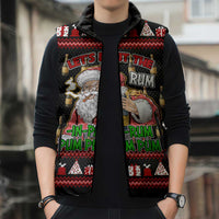 Santa Claus Christmas Sleeveless Puffer Jacket Xmas Holiday Patterns - Wonder Print Shop