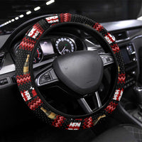 Santa Claus Christmas Steering Wheel Cover Xmas Holiday Patterns - Wonder Print Shop