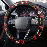 Santa Claus Christmas Steering Wheel Cover Xmas Holiday Patterns - Wonder Print Shop