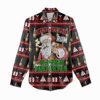 Santa Claus Christmas Women Casual Shirt Xmas Holiday Patterns - Wonder Print Shop