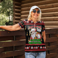 Santa Claus Christmas Women Polo Shirt Xmas Holiday Patterns - Wonder Print Shop