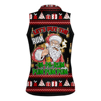 Santa Claus Christmas Women Sleeveless Polo Shirt Xmas Holiday Patterns - Wonder Print Shop