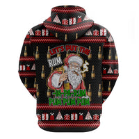 Santa Claus Christmas Zip Hoodie Xmas Holiday Patterns - Wonder Print Shop