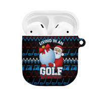Santa Clause Golf Wonderland Christmas AirPods Case Xmas Holiday Patterns - Wonder Print Shop