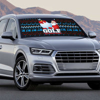 Santa Clause Golf Wonderland Christmas Auto Sun Shade Xmas Holiday Patterns - Wonder Print Shop