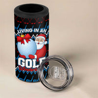 Santa Clause Golf Wonderland Christmas 4 in 1 Can Cooler Tumbler Xmas Holiday Patterns - Wonder Print Shop