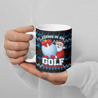 Santa Clause Golf Wonderland Christmas Ceramic Mug Xmas Holiday Patterns - Wonder Print Shop