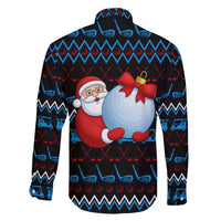 Santa Clause Golf Wonderland Christmas Family Matching Tank Maxi Dress and Hawaiian Shirt Xmas Holiday Patterns - Wonder Print Shop