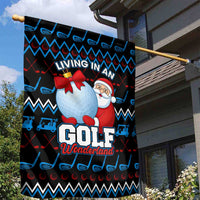 Santa Clause Golf Wonderland Christmas Garden Flag Xmas Holiday Patterns - Wonder Print Shop