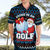 Santa Clause Golf Wonderland Christmas Hawaiian Shirt Xmas Holiday Patterns - Wonder Print Shop