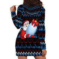 Santa Clause Golf Wonderland Christmas Hoodie Dress Xmas Holiday Patterns - Wonder Print Shop