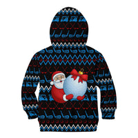 Santa Clause Golf Wonderland Christmas Kid Hoodie Xmas Holiday Patterns - Wonder Print Shop