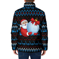 Santa Clause Golf Wonderland Christmas Padded Jacket Xmas Holiday Patterns - Wonder Print Shop