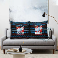 Santa Clause Golf Wonderland Christmas Pillow Cover Xmas Holiday Patterns - Wonder Print Shop