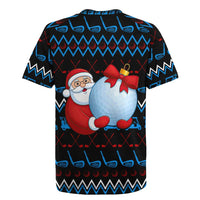 Santa Clause Golf Wonderland Christmas Rugby Jersey Xmas Holiday Patterns - Wonder Print Shop