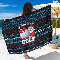 Santa Clause Golf Wonderland Christmas Sarong Xmas Holiday Patterns - Wonder Print Shop