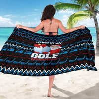 Santa Clause Golf Wonderland Christmas Sarong Xmas Holiday Patterns - Wonder Print Shop
